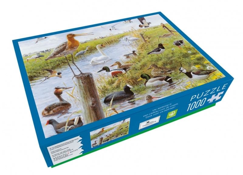 Vogels, Elwin van der Kolk, Vogelbescherming Puzzel 1000 Stukjes Top Merken Winkel